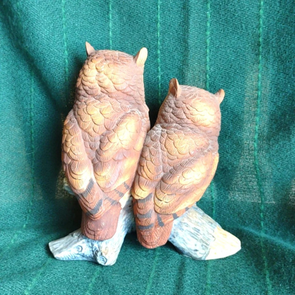 Vintage Porcelain Owls Figurine By Andrea by Sadek of Japan - Picture 2 of 5